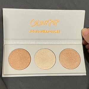 NWOB Colourpop This‎ Is For You Highlighter Palette 3 Shades Glam Shimmer